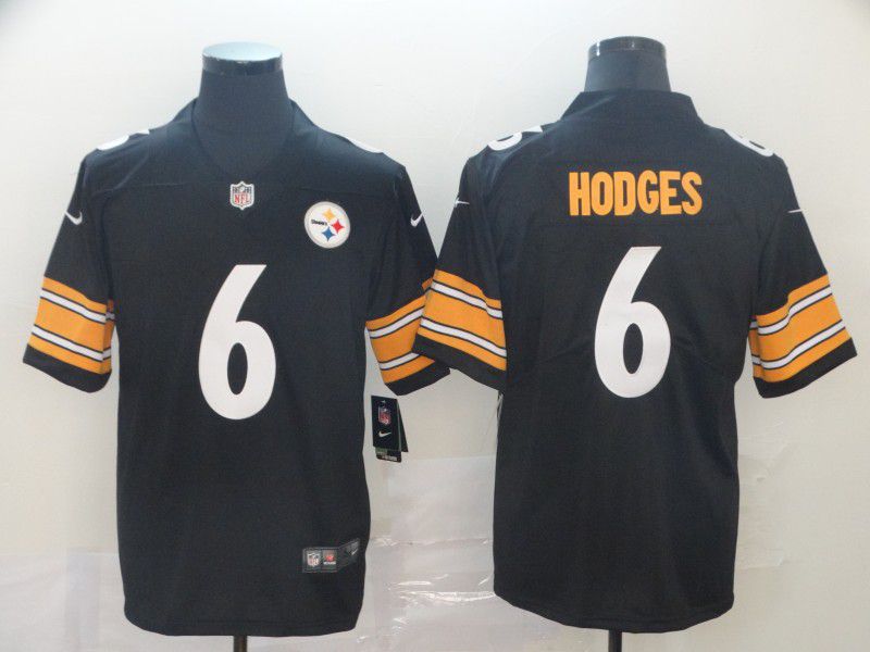 Men Pittsburgh Steelers 6 Hodges Black Nike Vapor Untouchable Limited Player NFL Jerseys